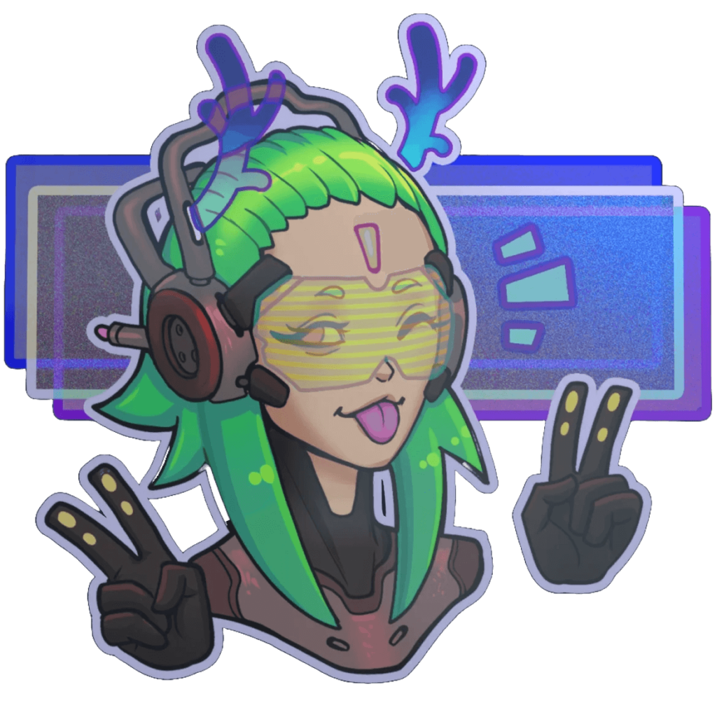 v-for-victory-holo-sticker