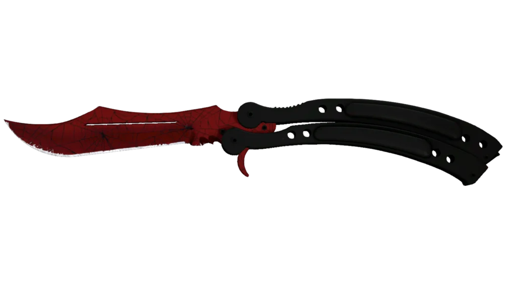 butterfly-knife-crimson-web cs2 skin