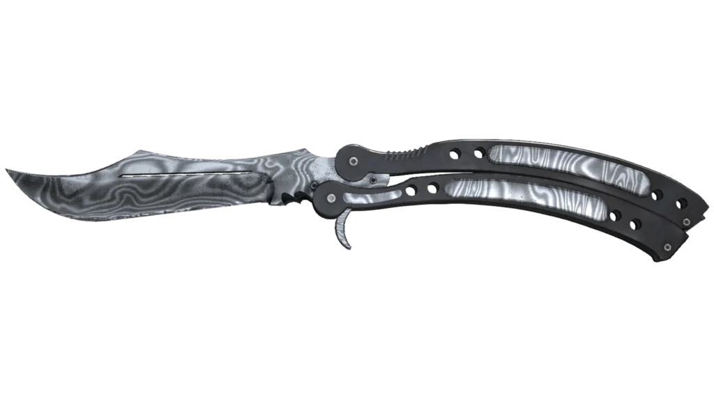 butterfly-knife-damascus-steel cs2 skin